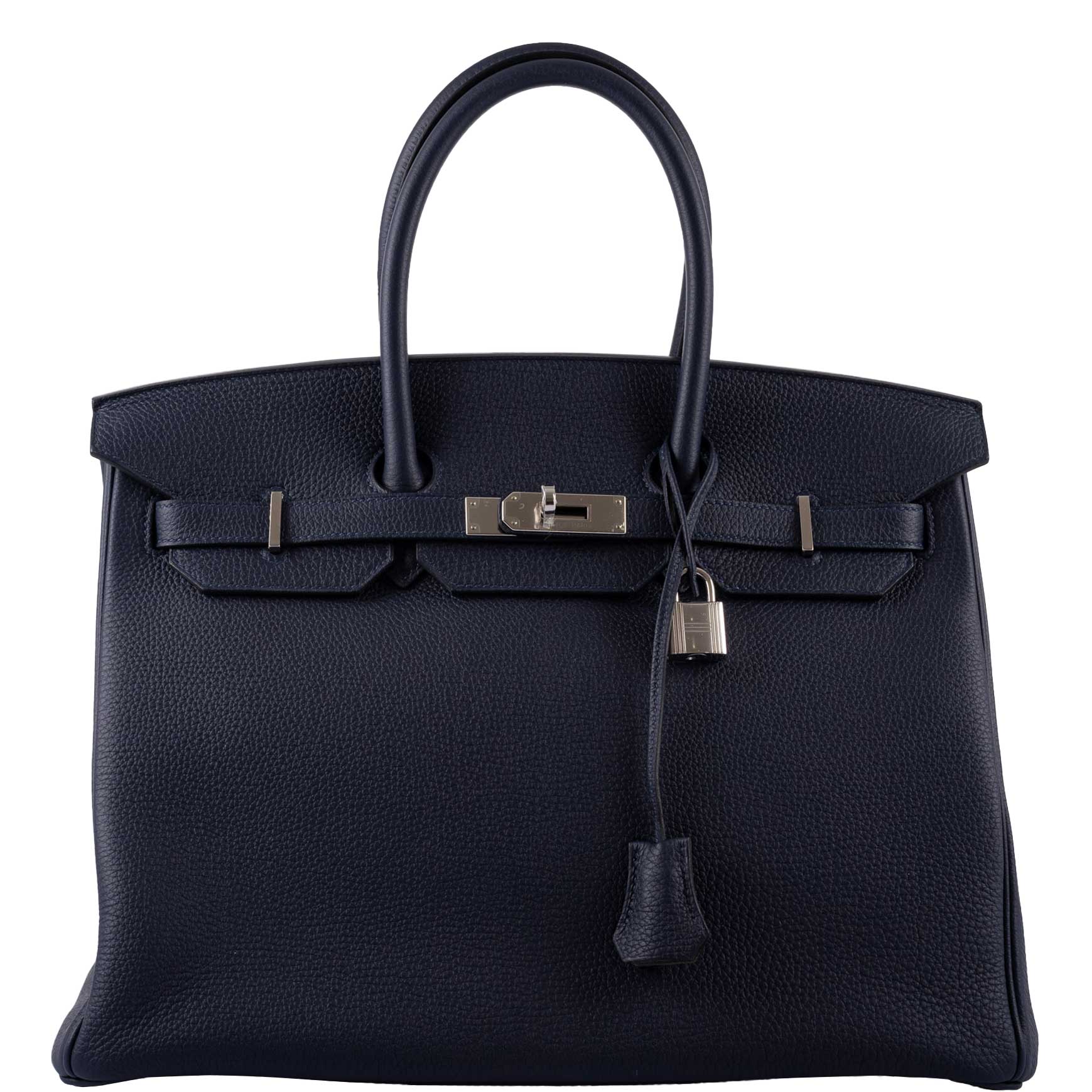 Hermès Birkin 35 HSS Blue Nuit Outside & Gris Etain Inside Togo Palladium Hardware - 2020, Y