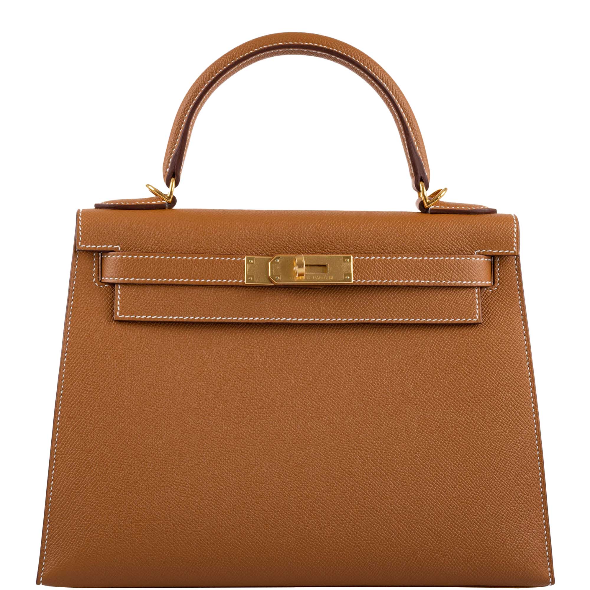 Hermès Kelly 28 Sellier Gold Epsom with Gold Hardware - 2020, Y