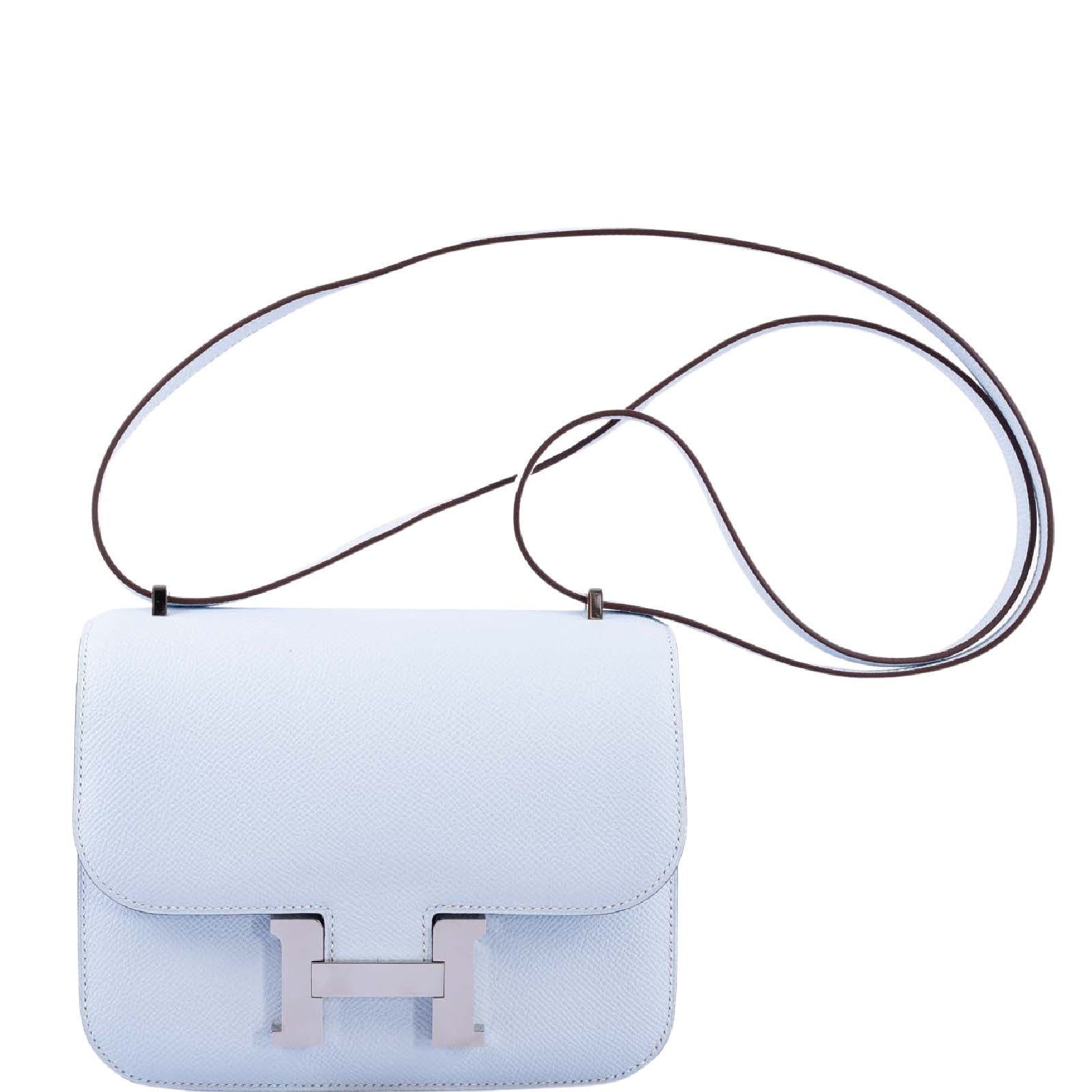 Hermès Constance 18 Blue Brume Epsom Palladium Hardware