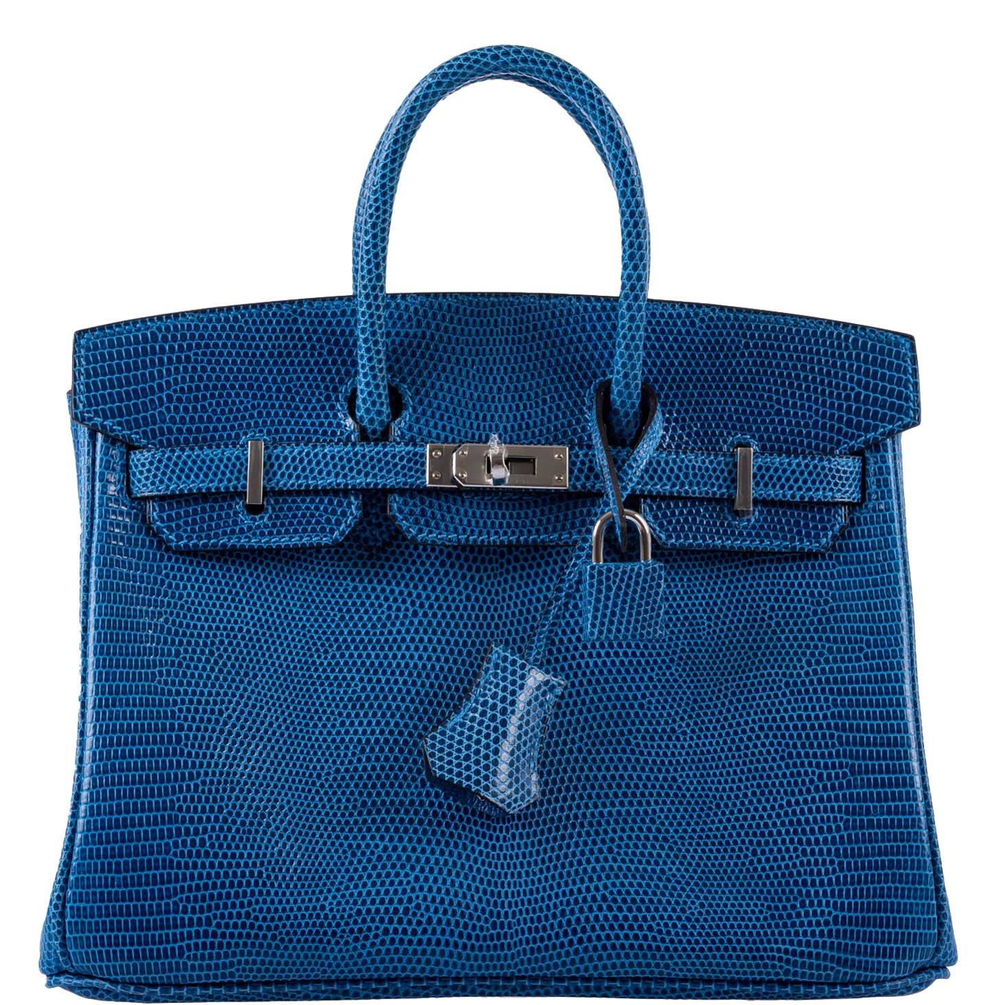 Hermès Birkin 25 Mykonos Lizard Palladium Hardware - 2020, Y