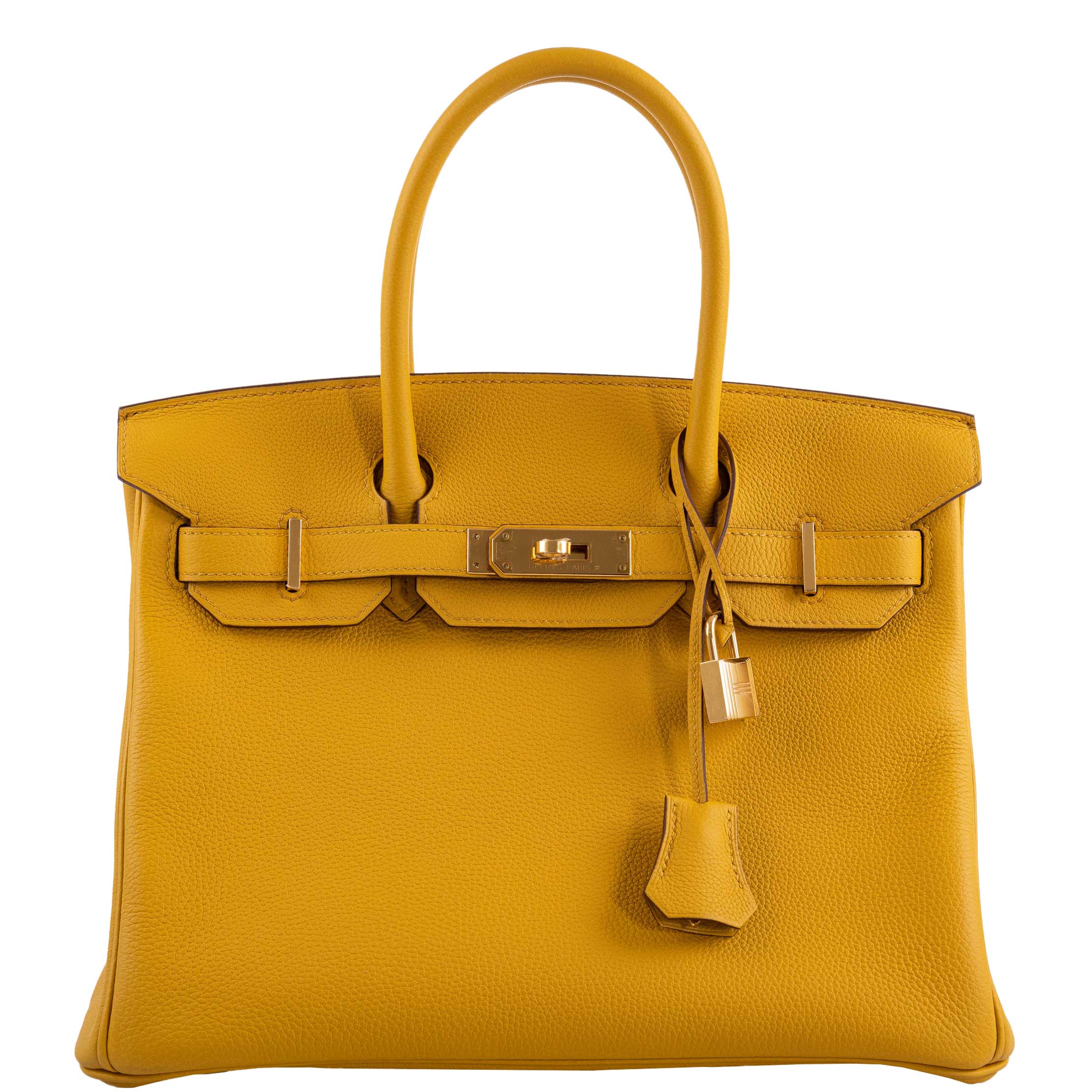 Hermès Birkin 30 Jaune Ambre Togo Gold Hardware - 2018, C