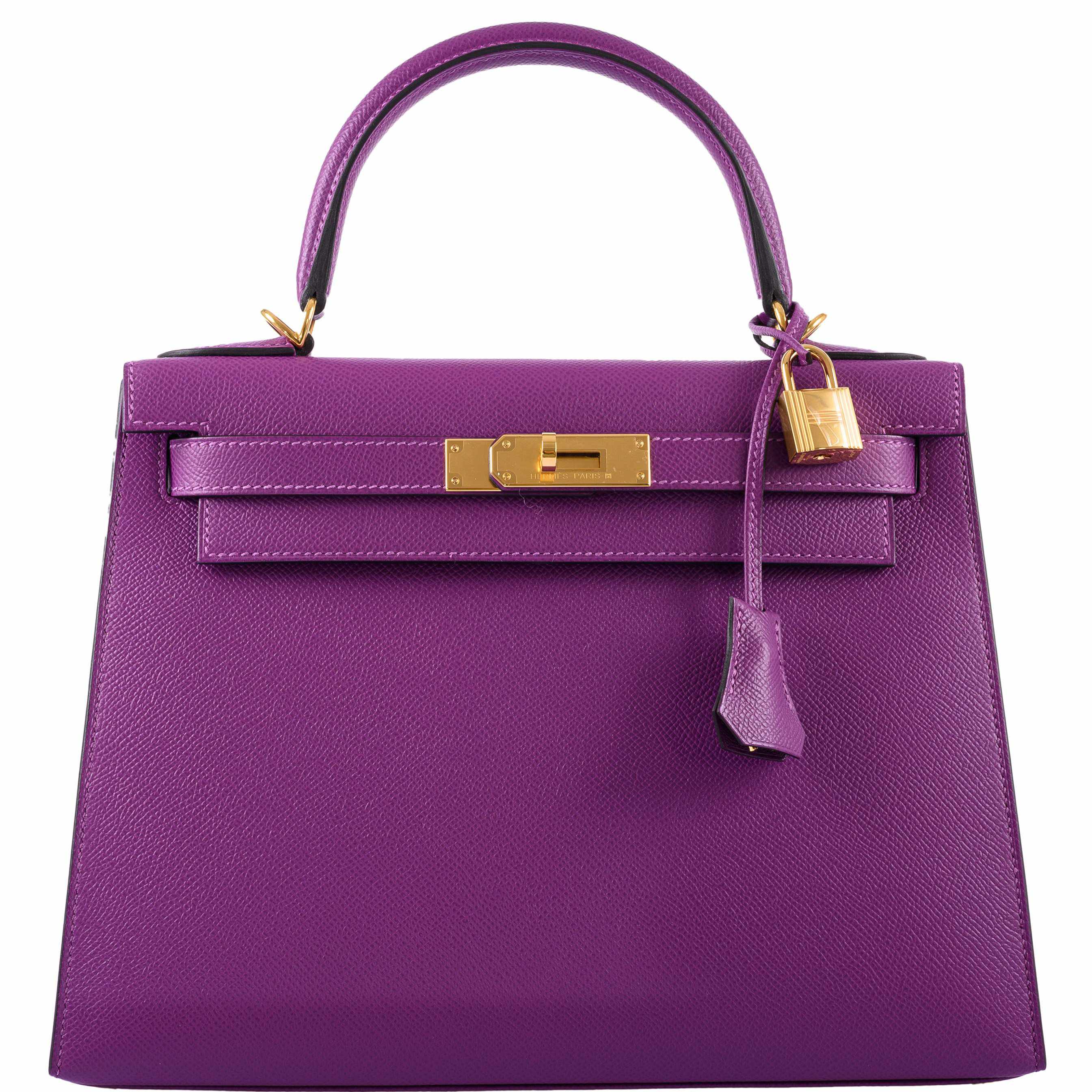 Hermès Kelly 28 Sellier Anemone Epsom Gold Hardware - 2019, D