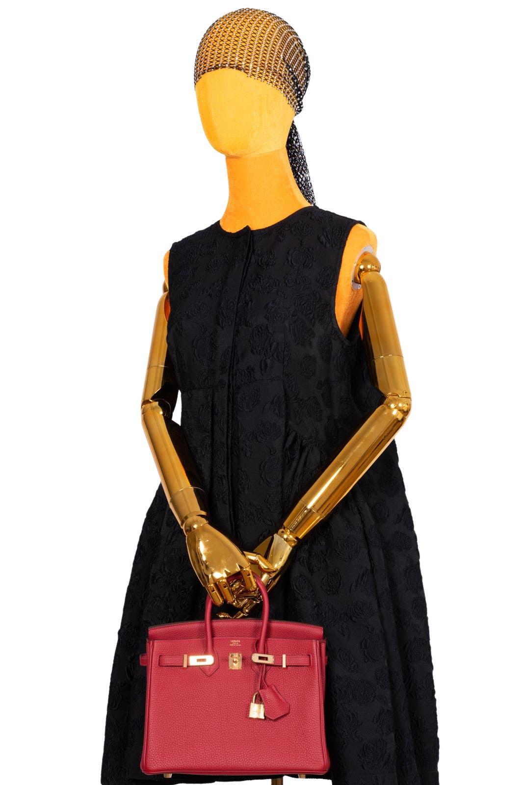 Hermès Birkin 25 Rouge Vif Togo Gold Hardware