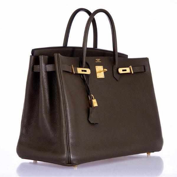 Hermès Birkin 40 Vert Bronze Gold Hardware