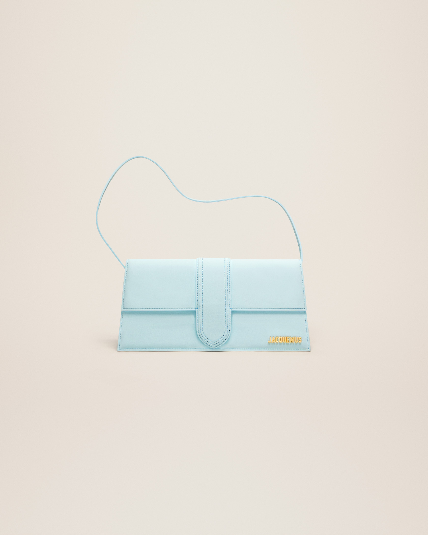 jacquemus Le Bambino long LE RAPHIA Long flap bag.