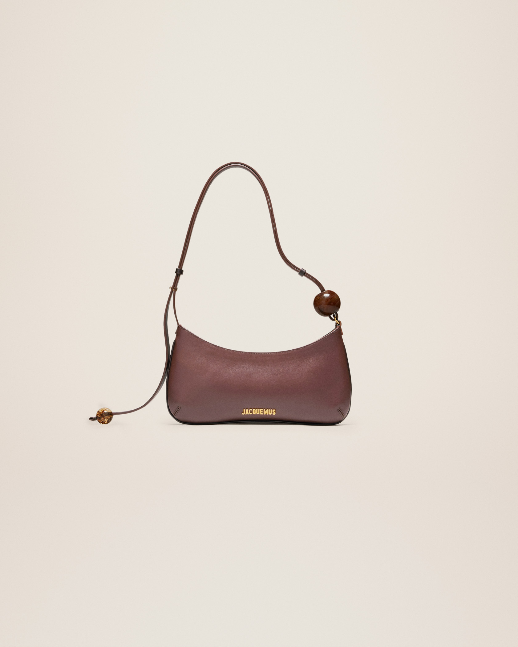 jacquemus Le Bisou Perle LE RAPHIA Beaded shoulder bag.