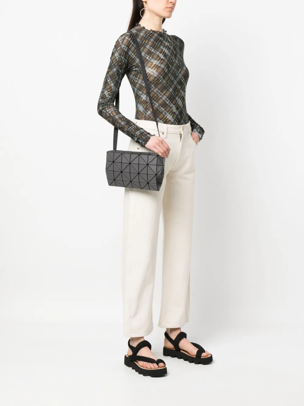 Bao Bao Issey Miyake geometric-pattern crossbody bag