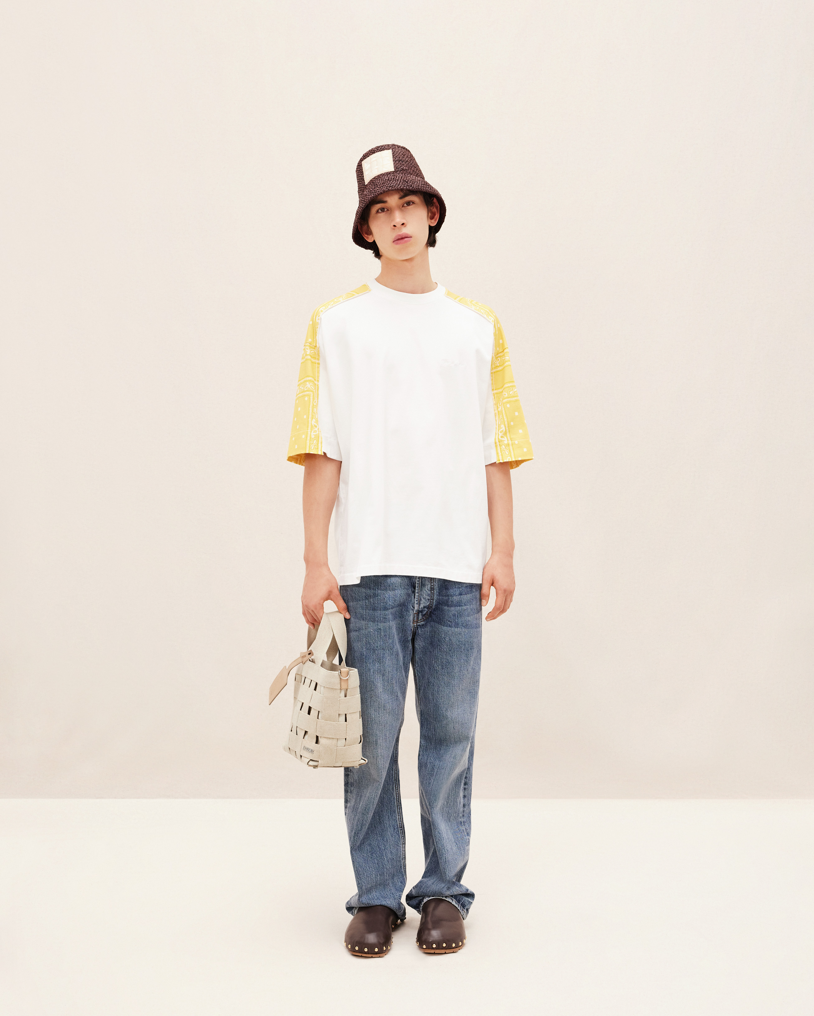 jacquemus Le cabas Gros Grain LE RAPHIA Grosgrain tote bag