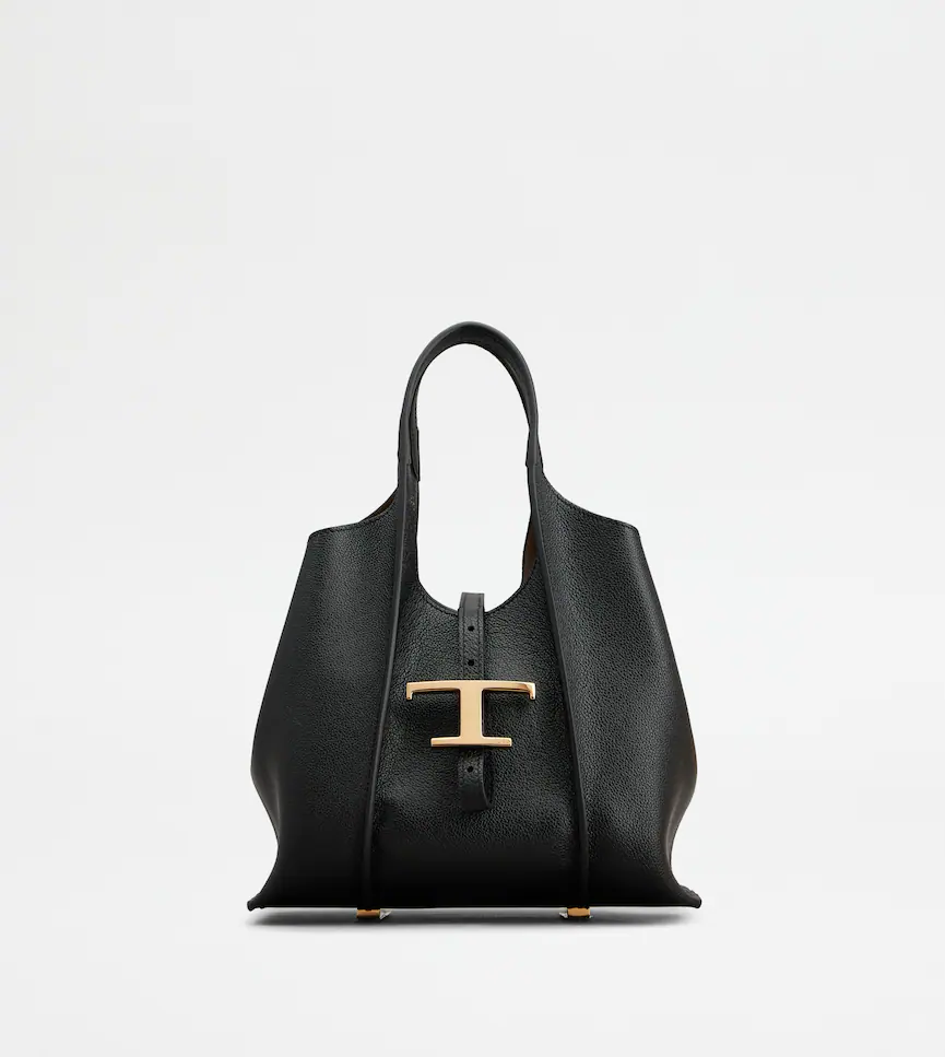 TOD'S T Timeless Shopping Bag in Leather Mini