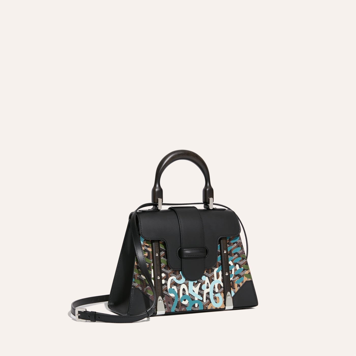 Saïgon Structuré Mini Bag Lettres Camouflage