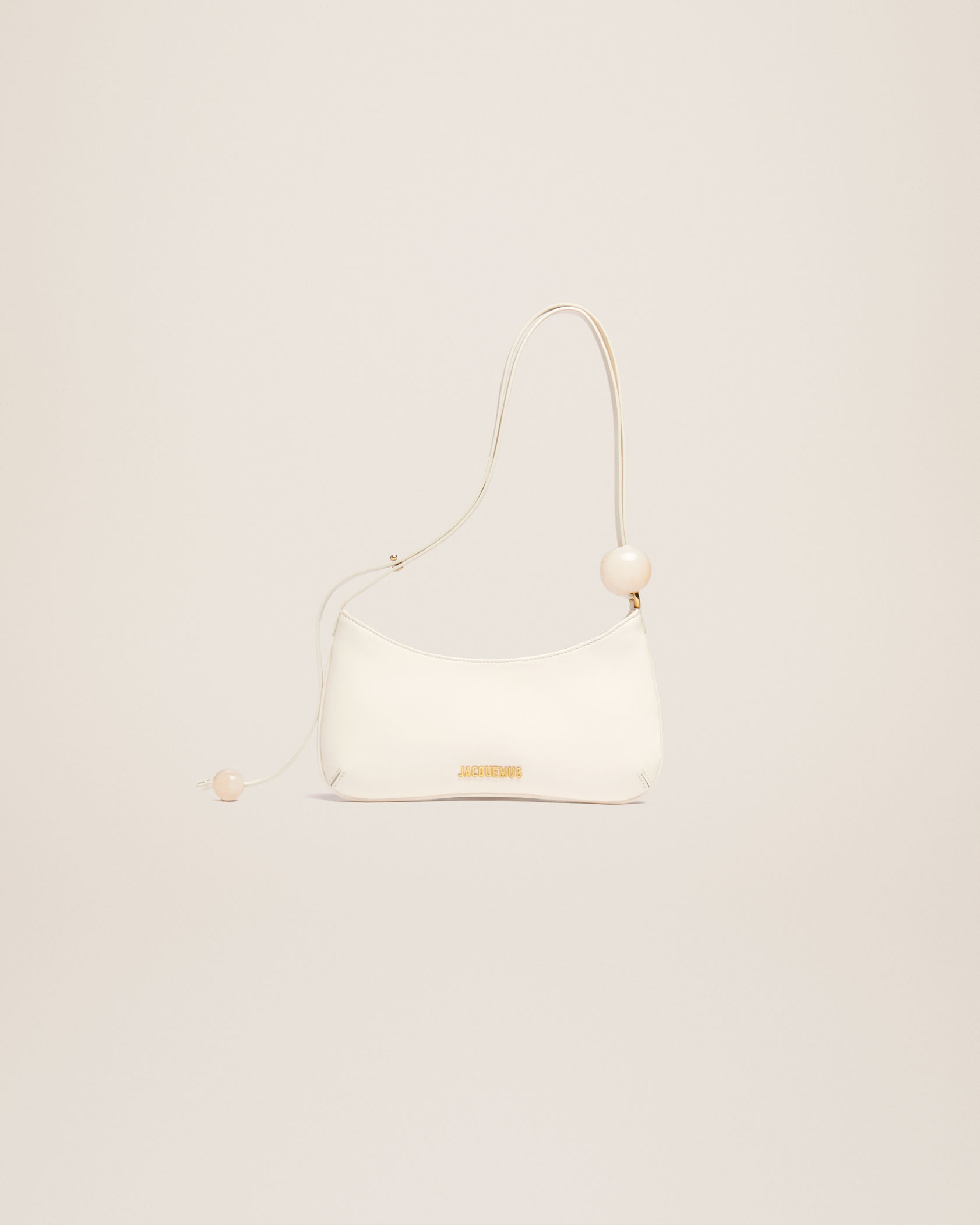 jacquemus Le Bisou Perle T Beaded shoulder bag.
