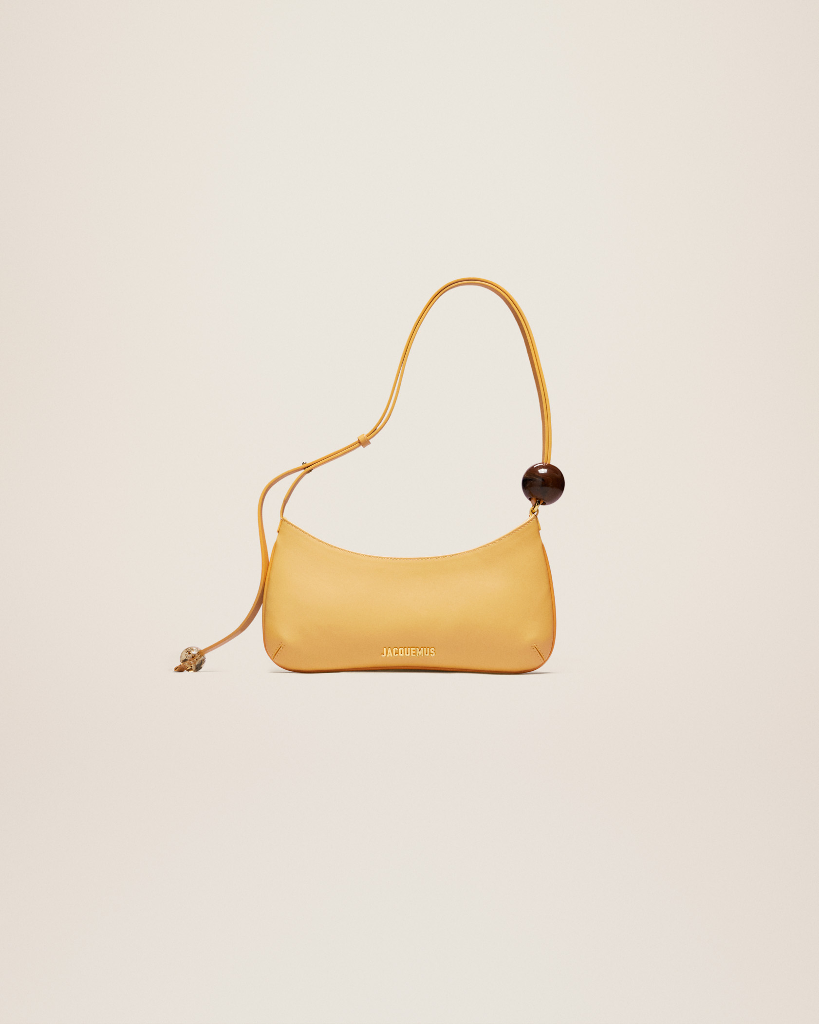 jacquemus Le Bisou Perle LE RAPHIA Beaded shoulder bag.