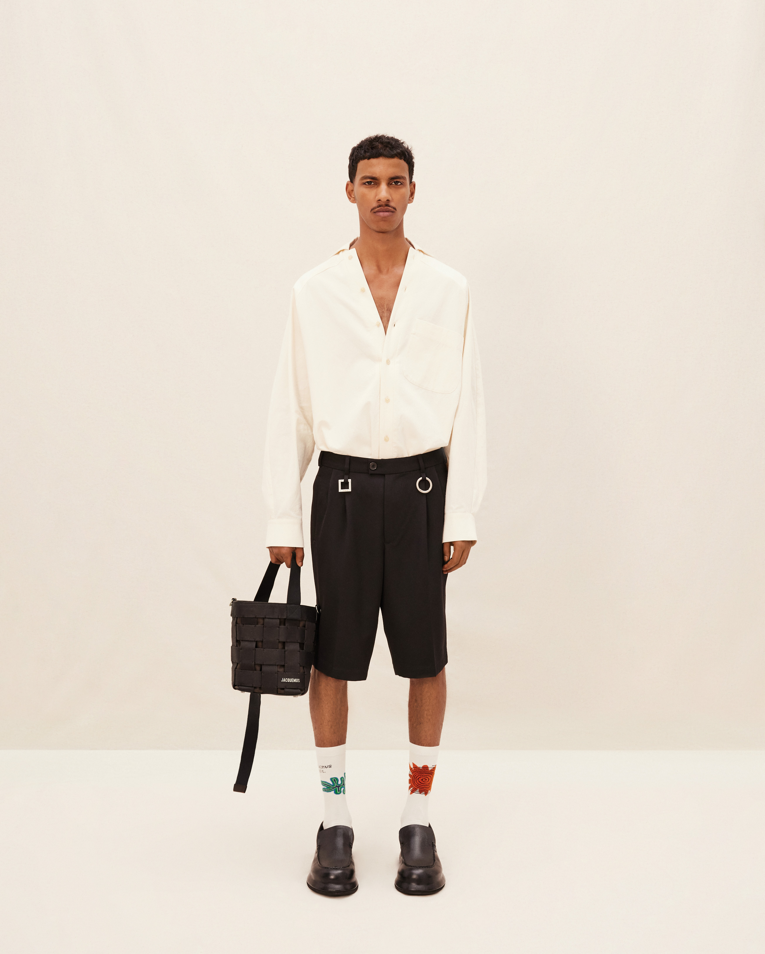 jacquemus Le seau Gros Grain LE RAPHIA Utility bucket bag