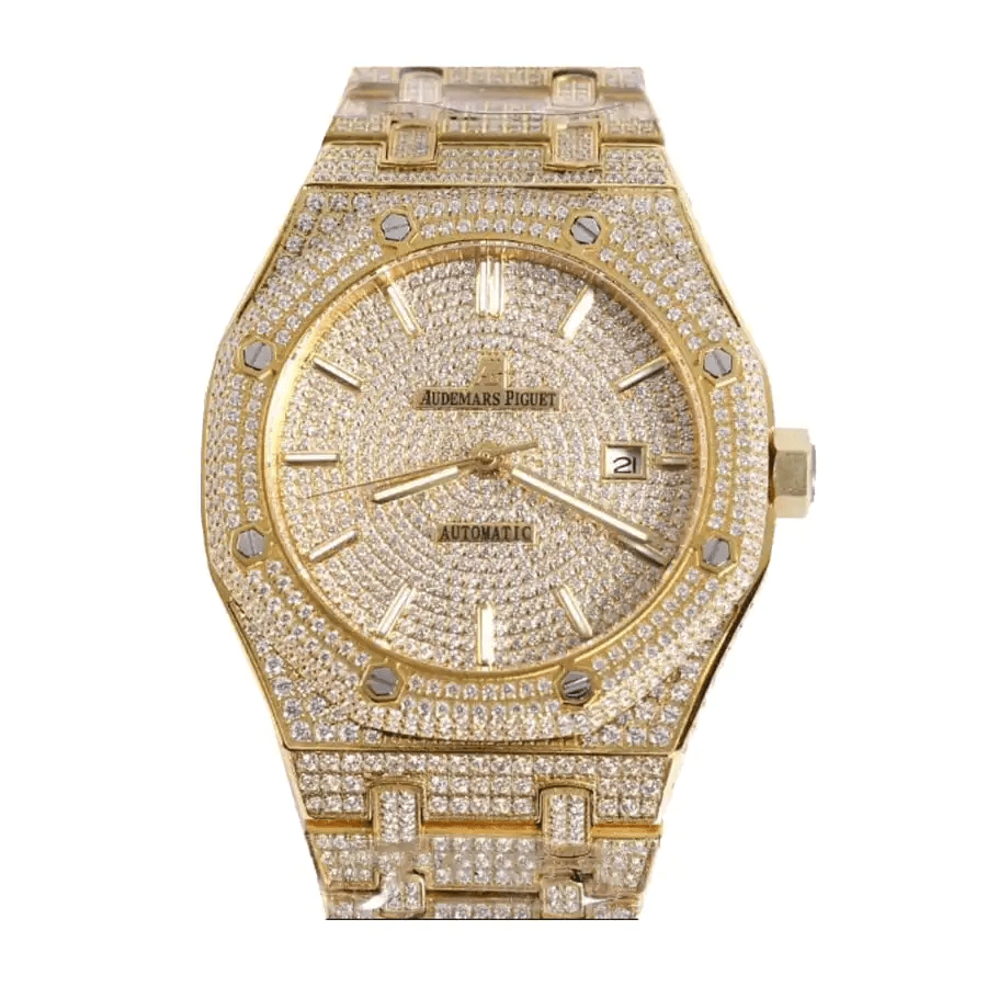 Audemars Piguet Royal Oak Selfwinding 41 mm, Yellow Gold/Gem Set Ref. 15400SR.OO.1220SR.01