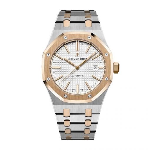 Audemars Piguet Royal Oak Selfwinding Two Tone 41 mm, White Ref. 15400SR.OO.1220SR.01