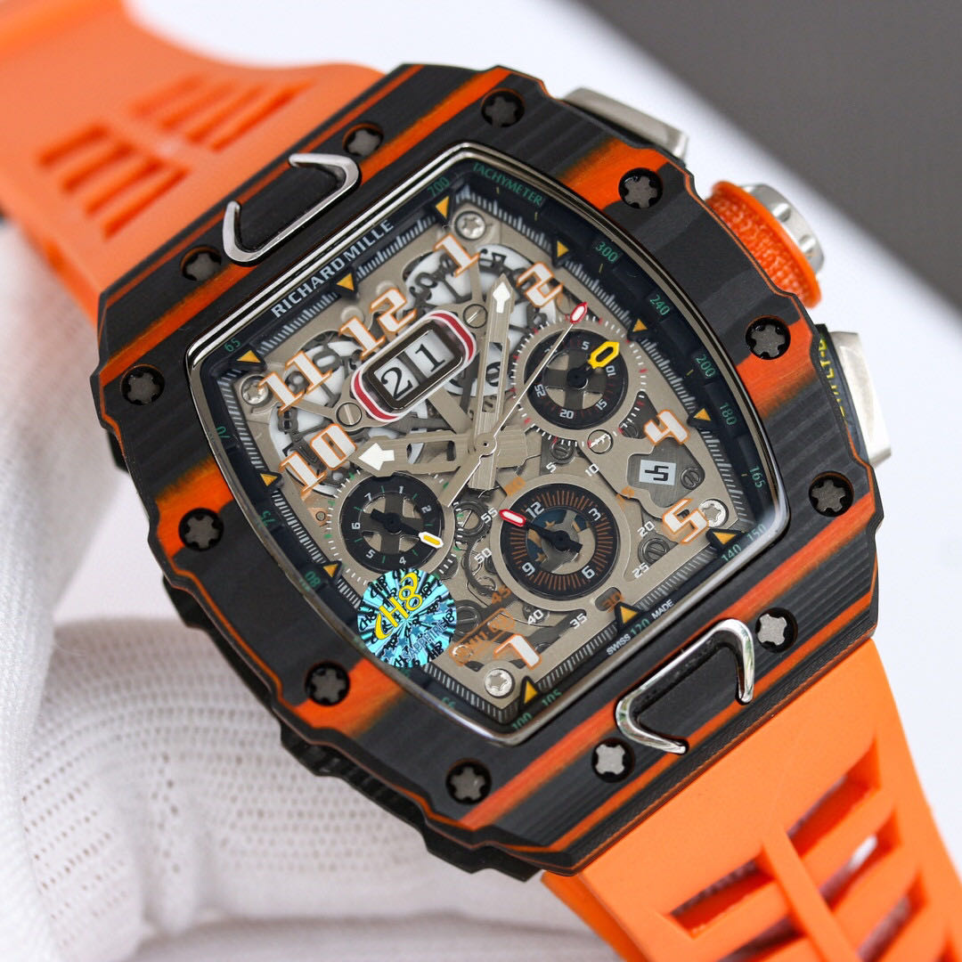 Richard Mille Automatic Flyback Chronograph McLaren Carbon TPT Orange RM 11-03