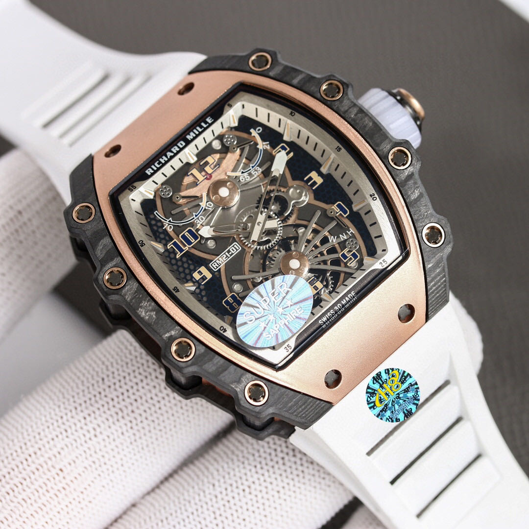 Richard Mille Manual Winding Tourbillon Aerodyne Red Gold/Carbon TPT RM 21-01