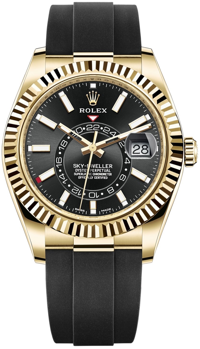 Superclone Rolex Sky-Dweller 42mm Black Dial 326238