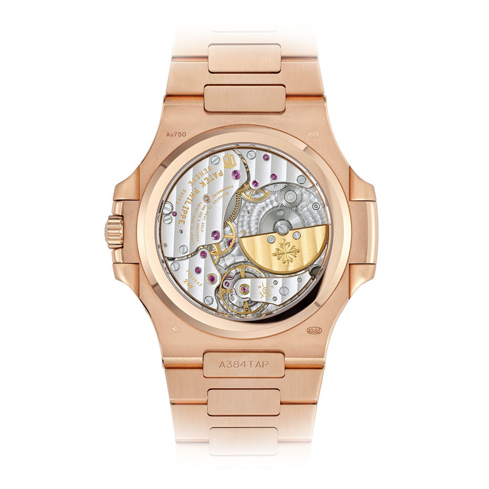 Patek Philippe Nautilus Moon Phases Rose Gold Brown Black Dial 5712/1R-001