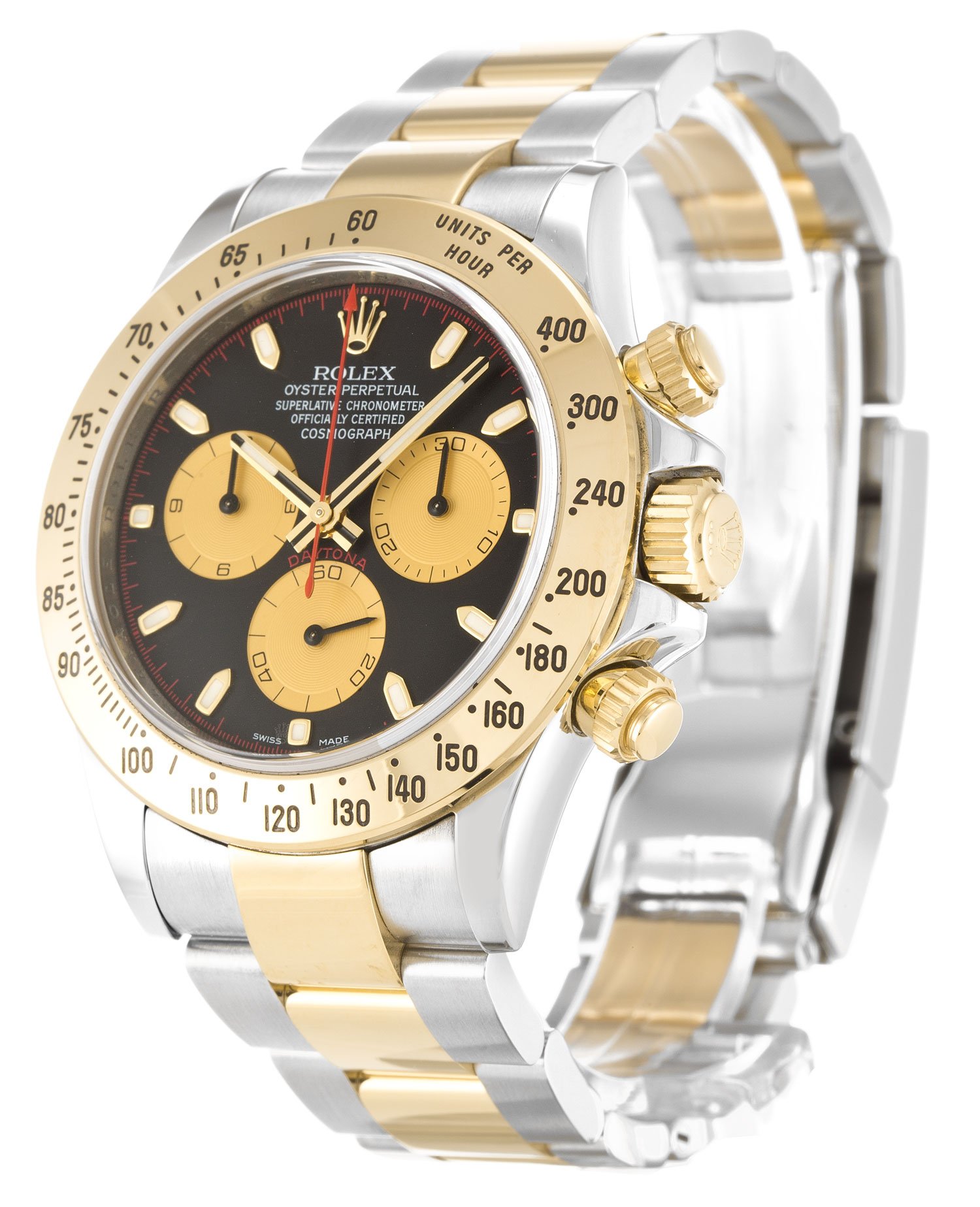 ROLEX COSMOGRAPH DAYTONA 116523 ROLESOR BLACK DIAL