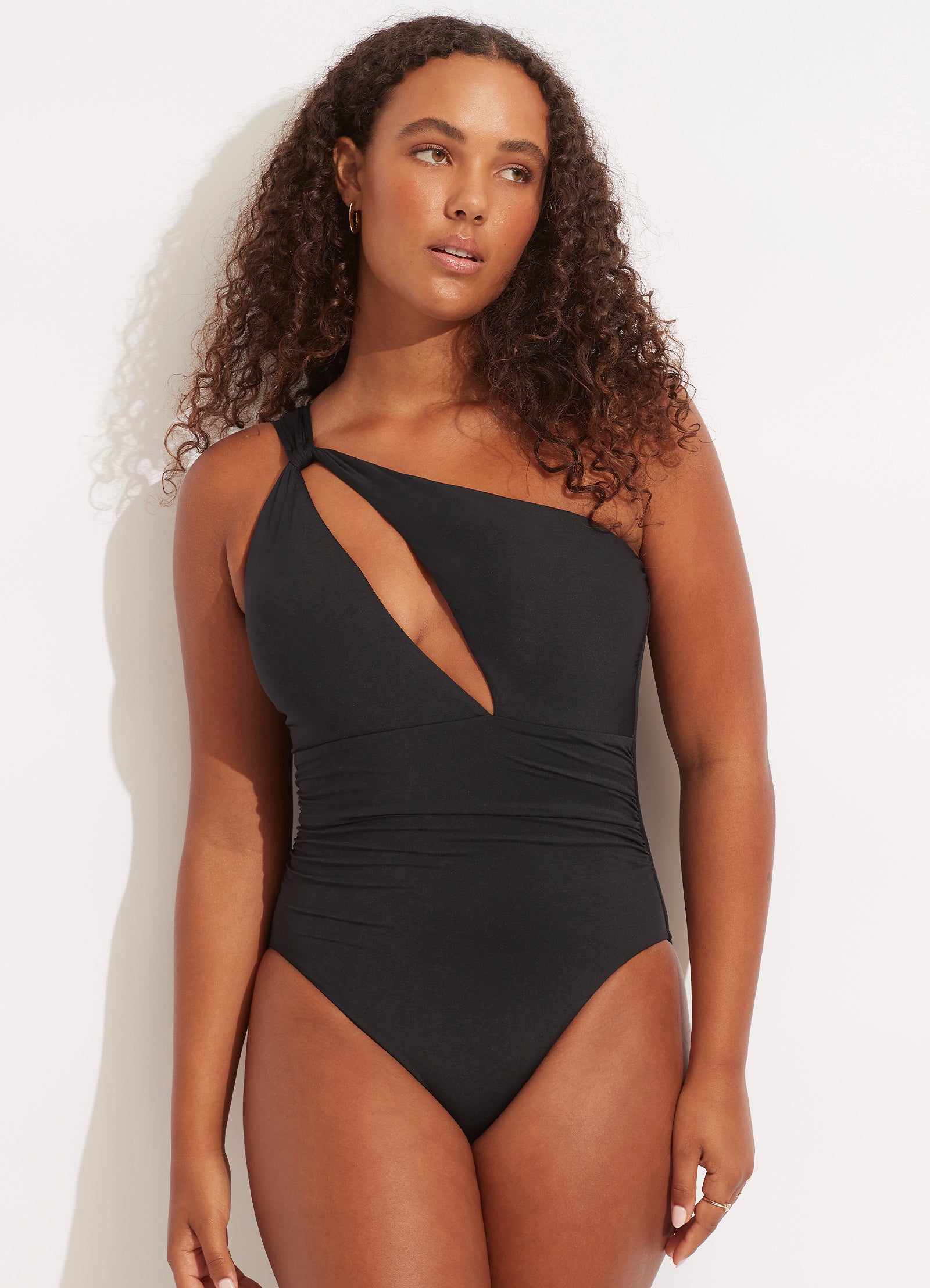Seafolly Collective One Shoulder One Piece - Black