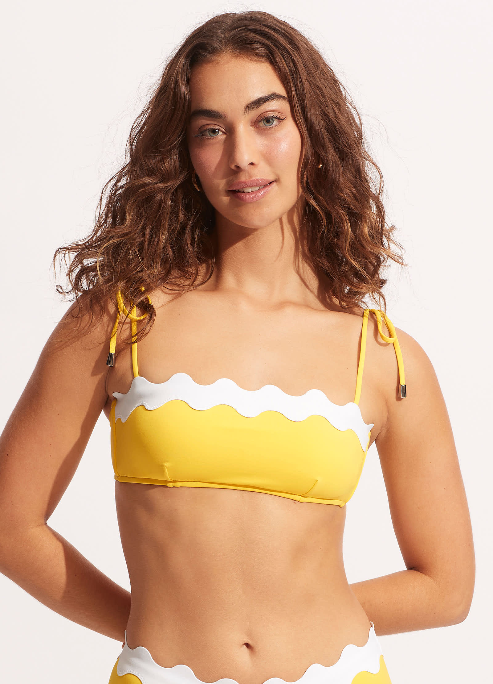 Gia Ric Rac Bustier Bandeau  - Citron