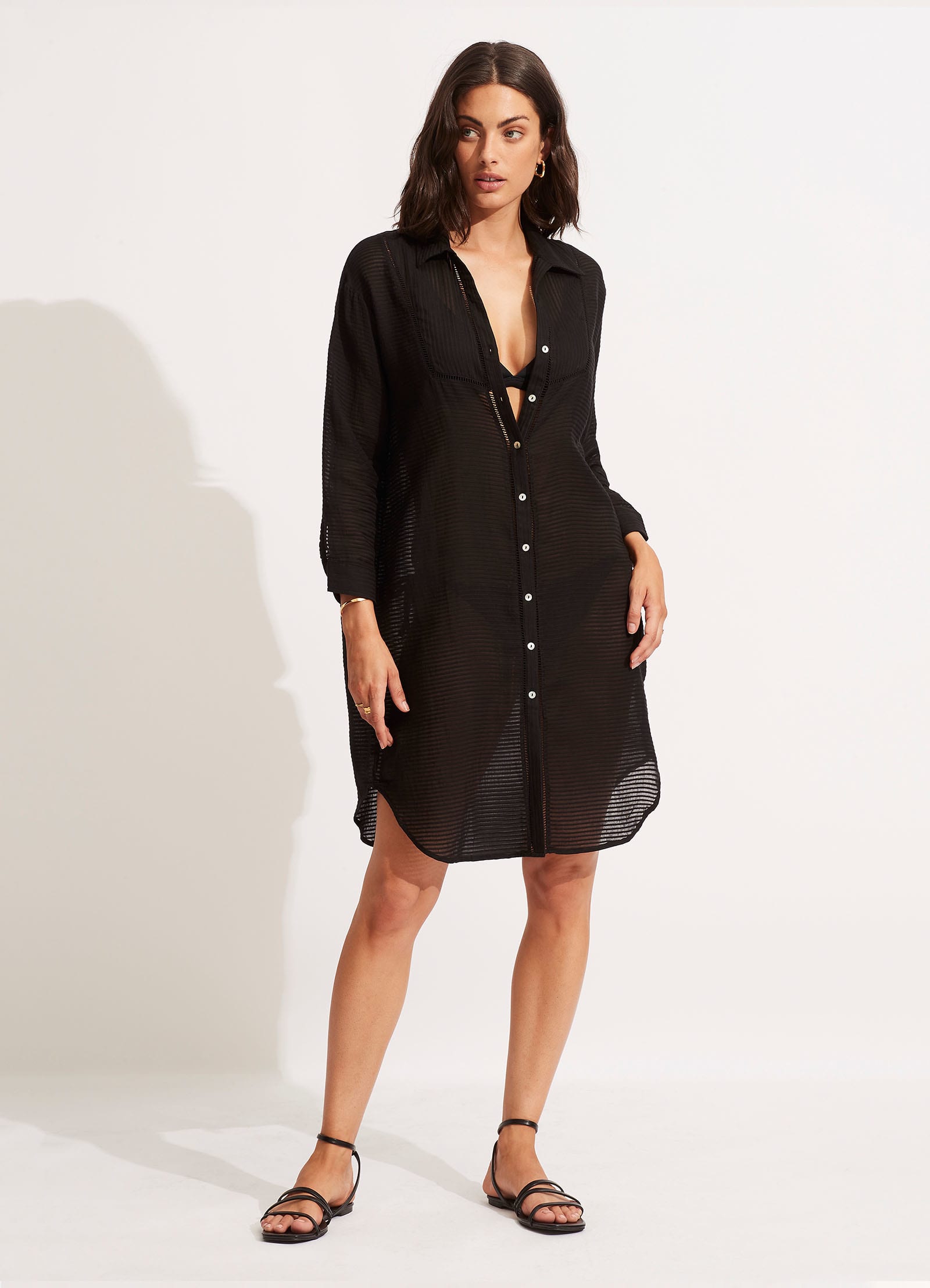 Longshore Cover Up - Black
