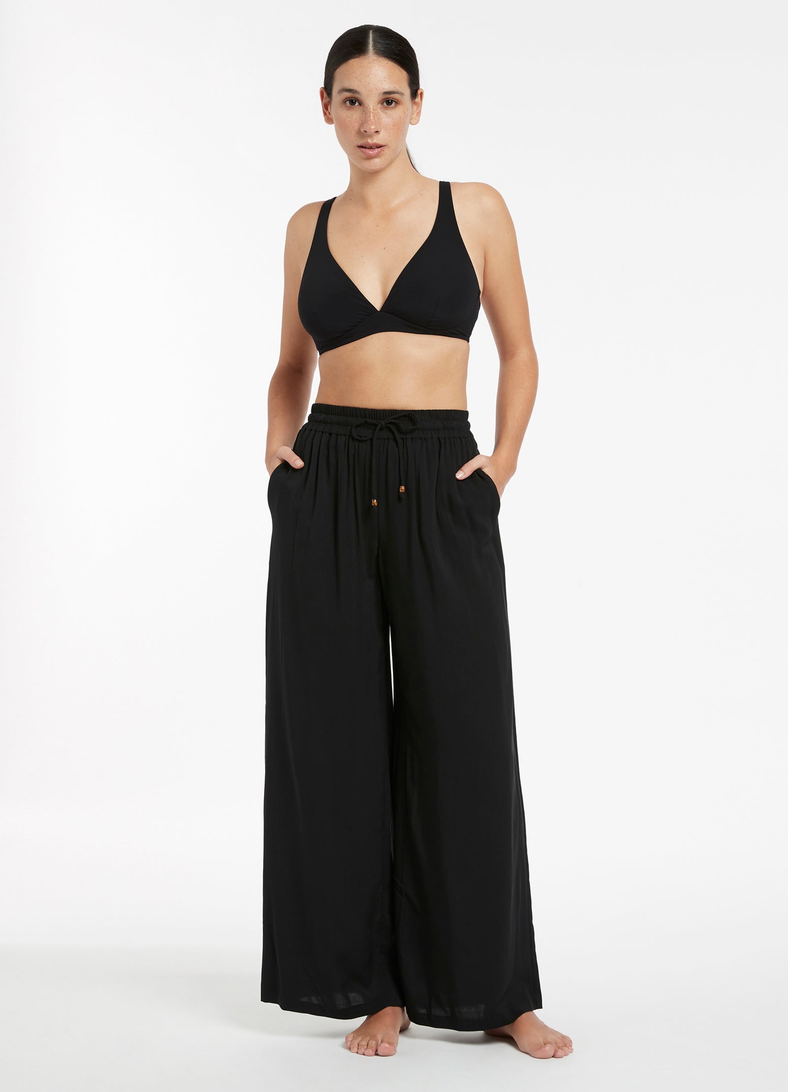 Jetset Wide Leg Pant - Black