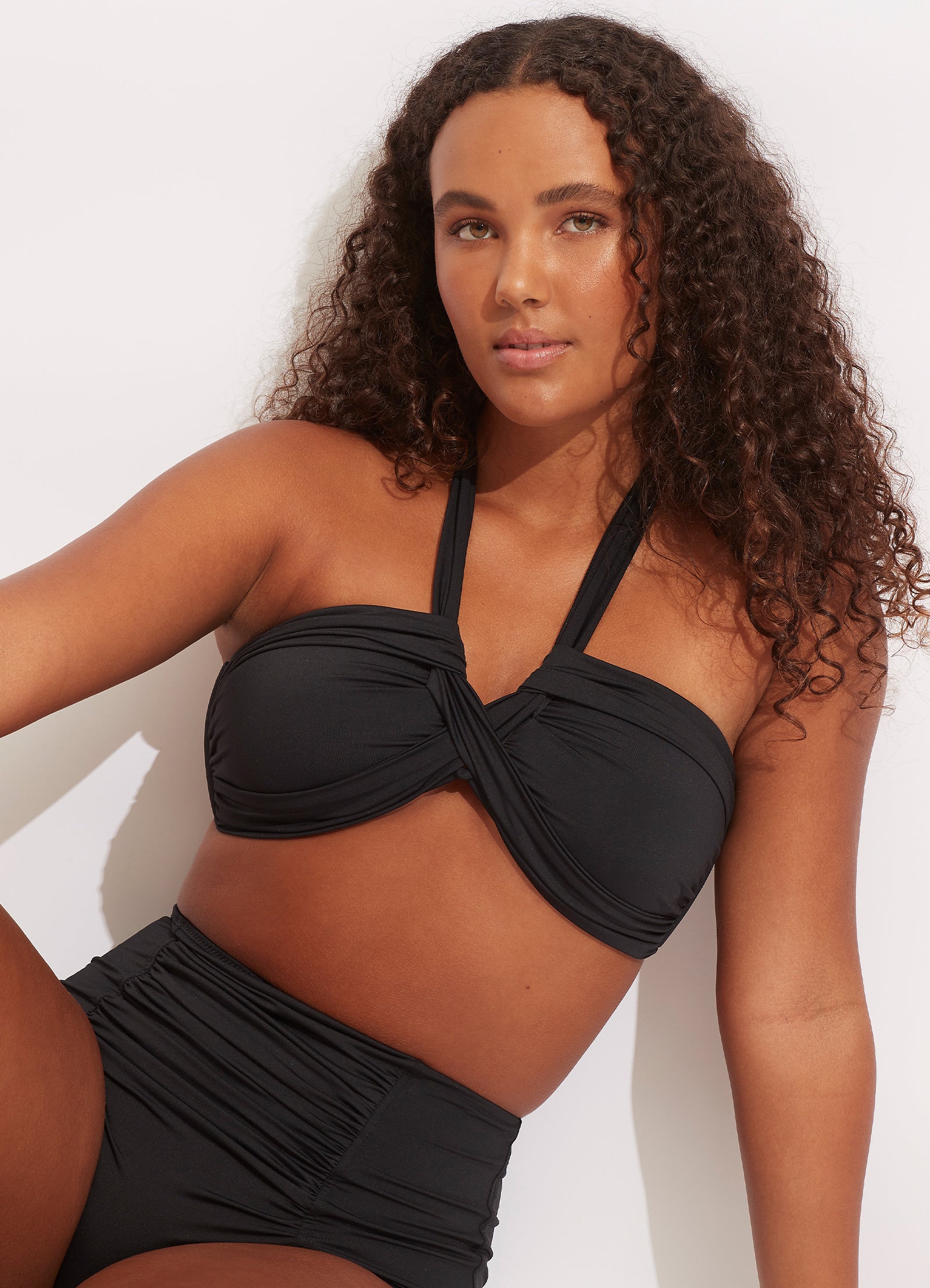 Seafolly Collective Halter Bandeau - Black