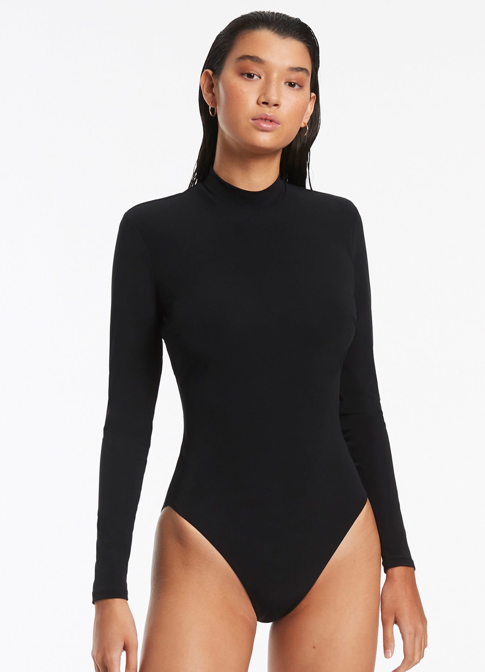 Jetset Zip Up Surfsuit - Black