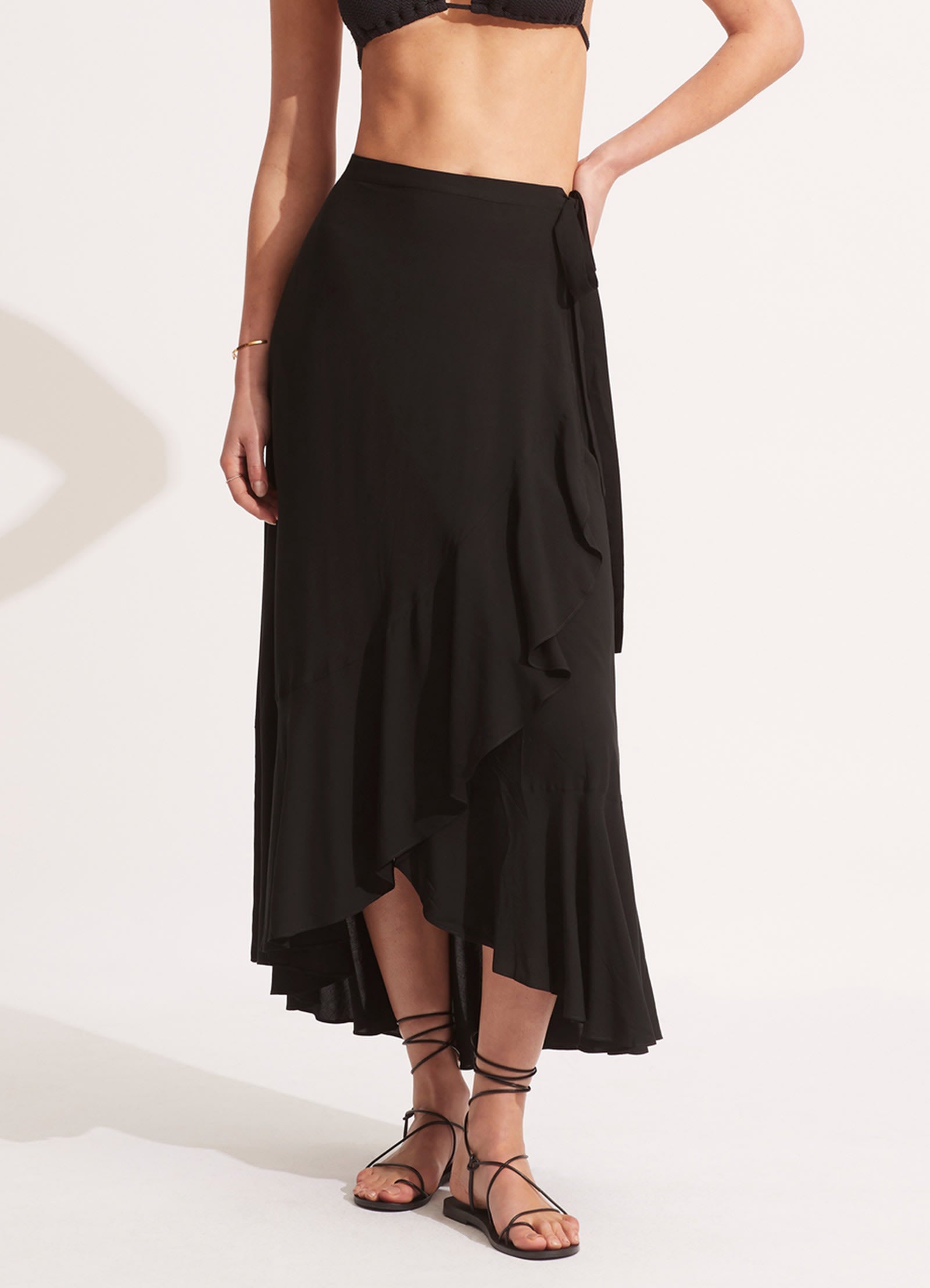 The Wrap Skirt - Black