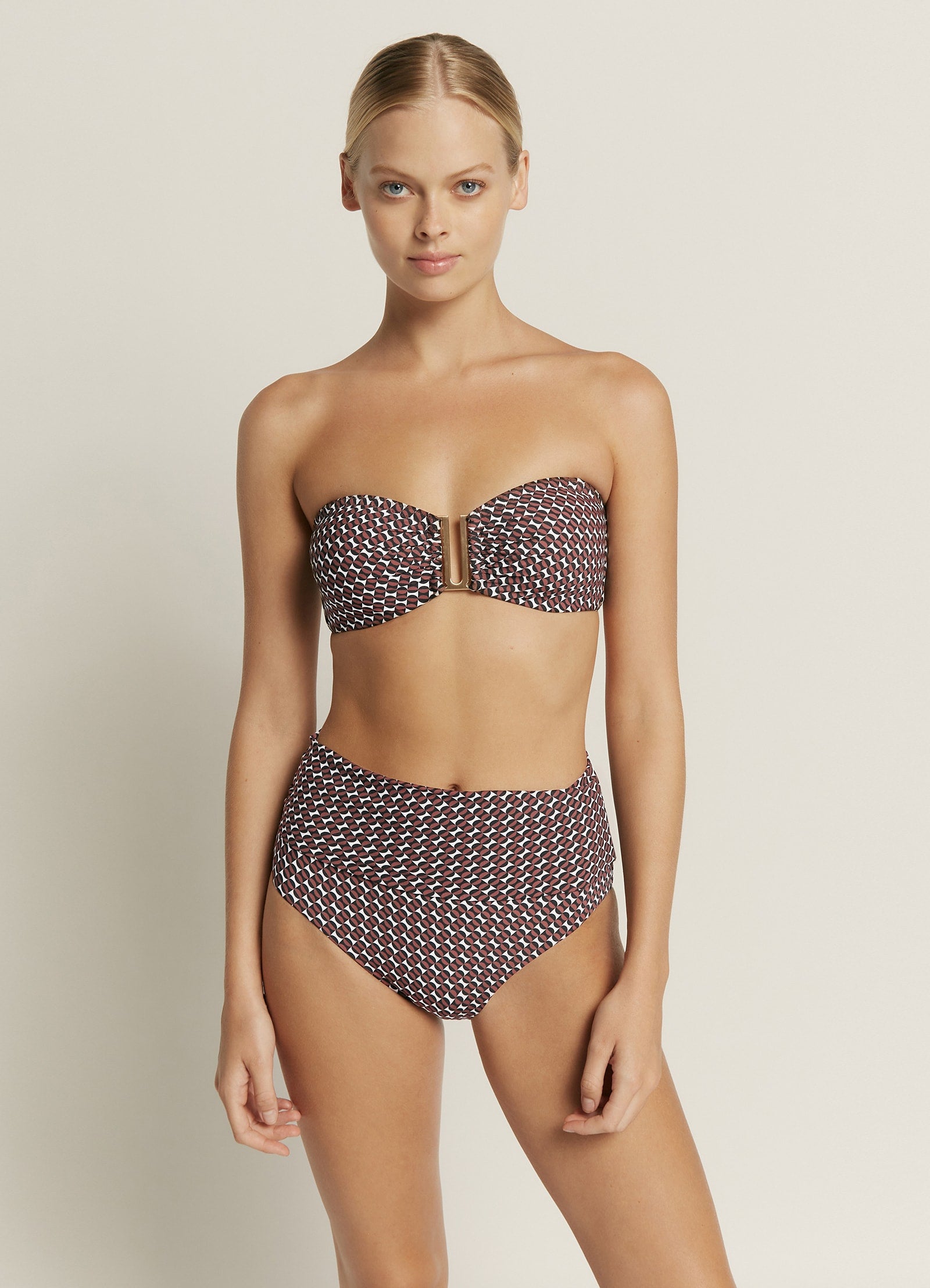 Coco Tulum Fold Down Pant - Burnt Clay/Black