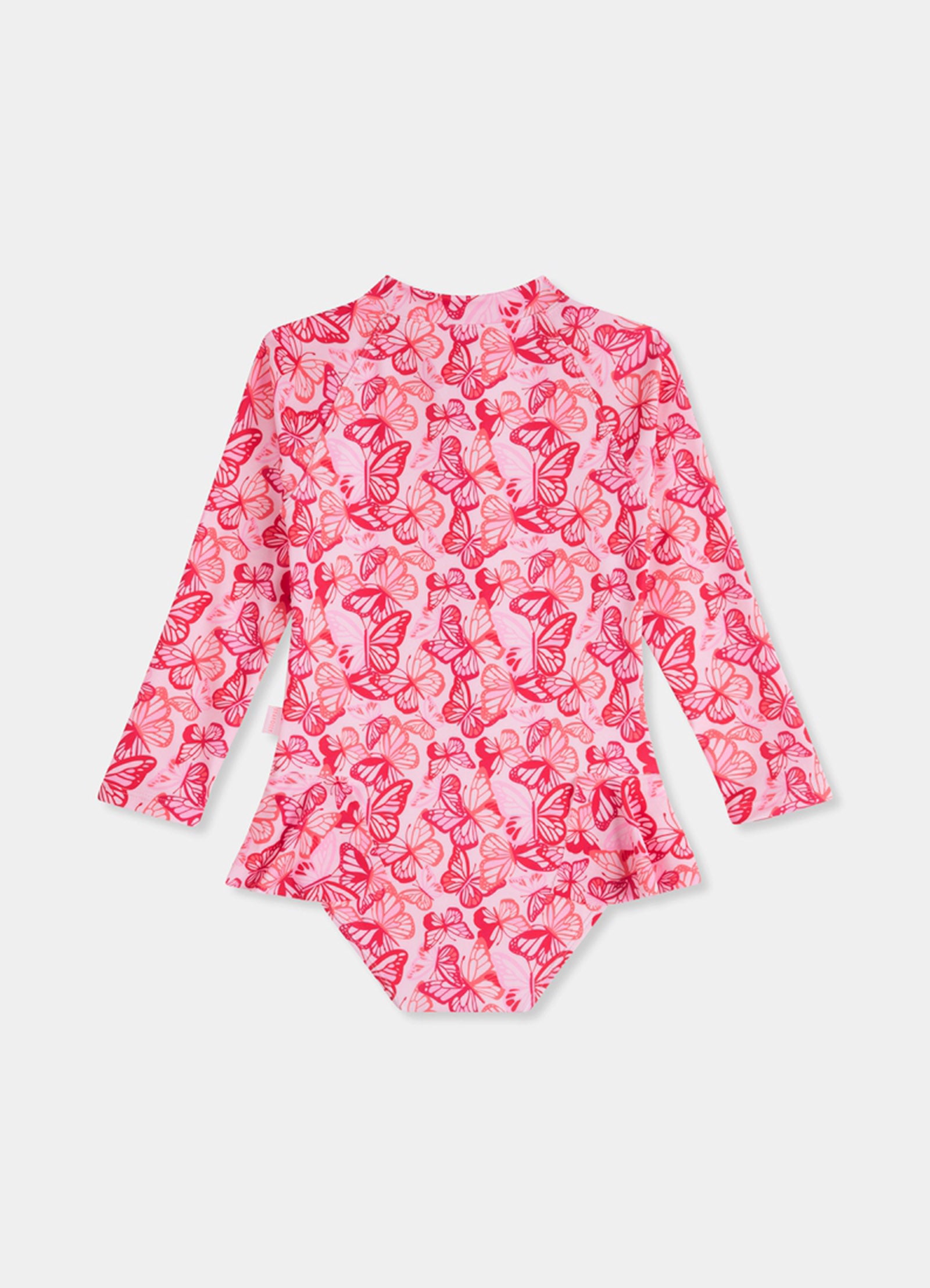 Poolside Girls Fluted Leg Paddlesuit - Butterfly