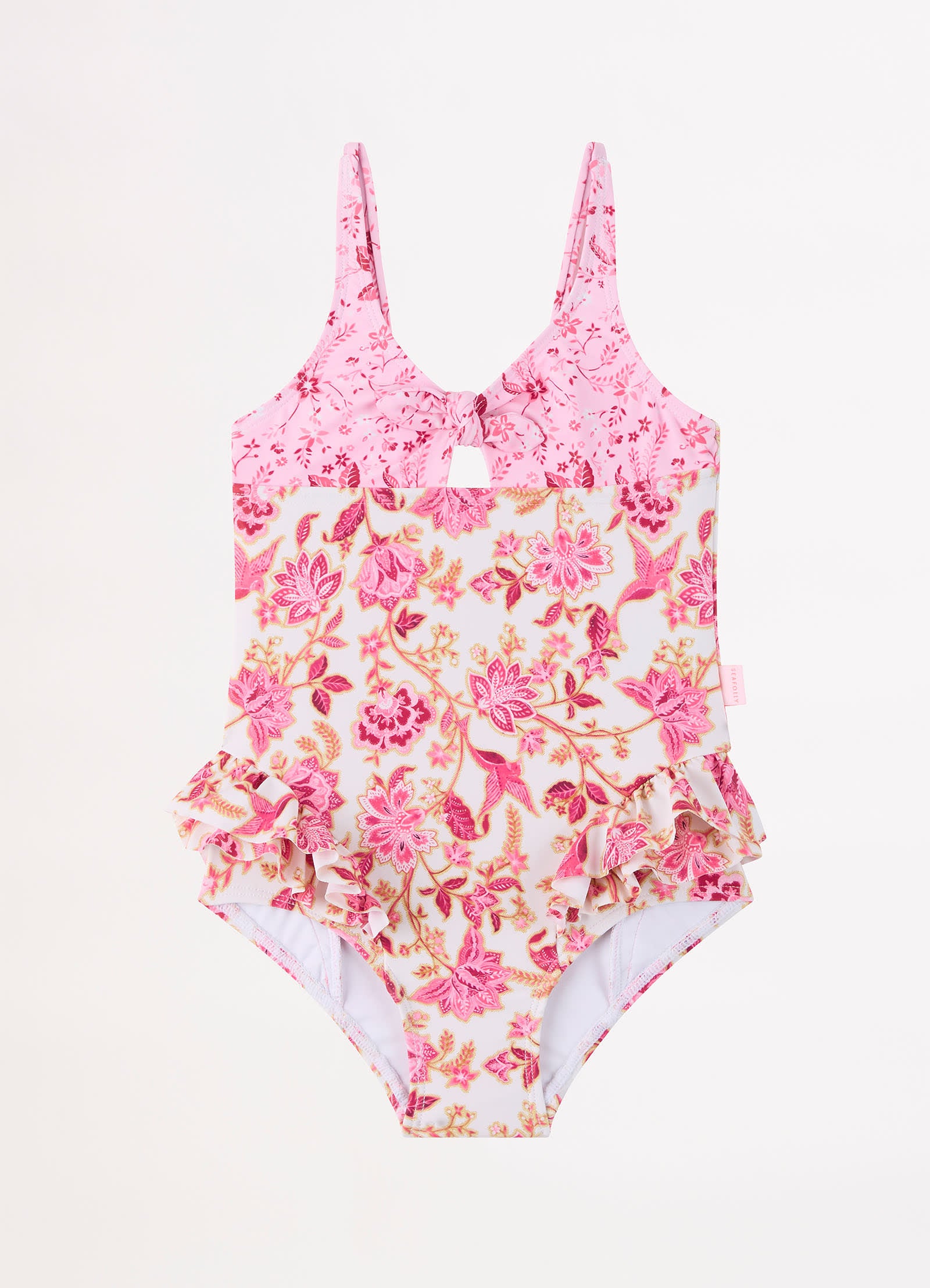 Silk Road Girls Tie Front One Piece - Spice