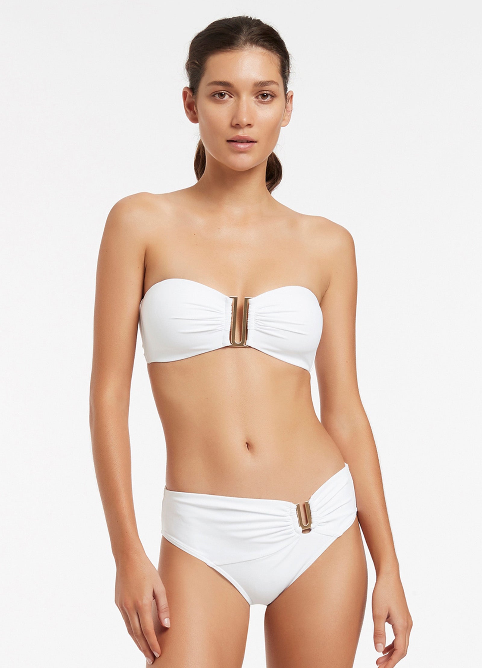 Jetset U Trim Mid Pant - White