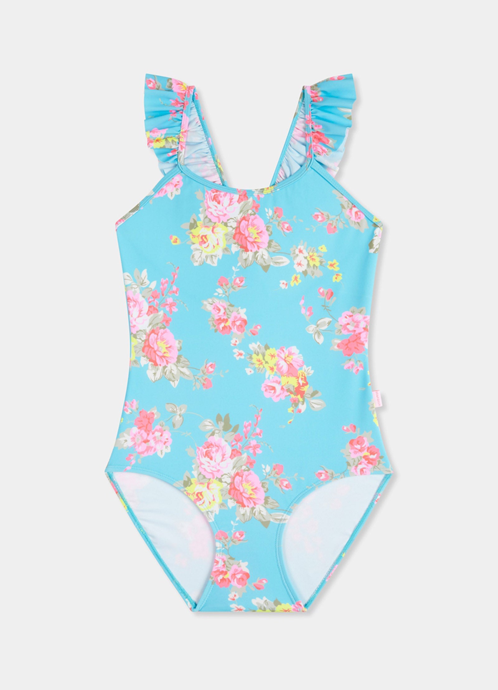 Paradise Garden Girls Ruffle Strap One Piece - Paradise