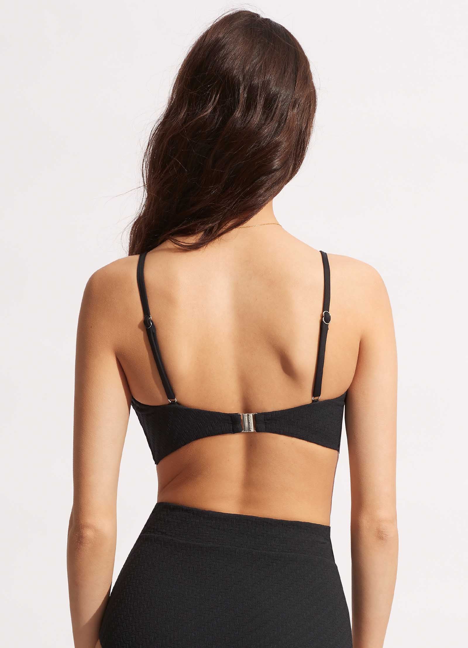 Willow Banded Bralette - Black
