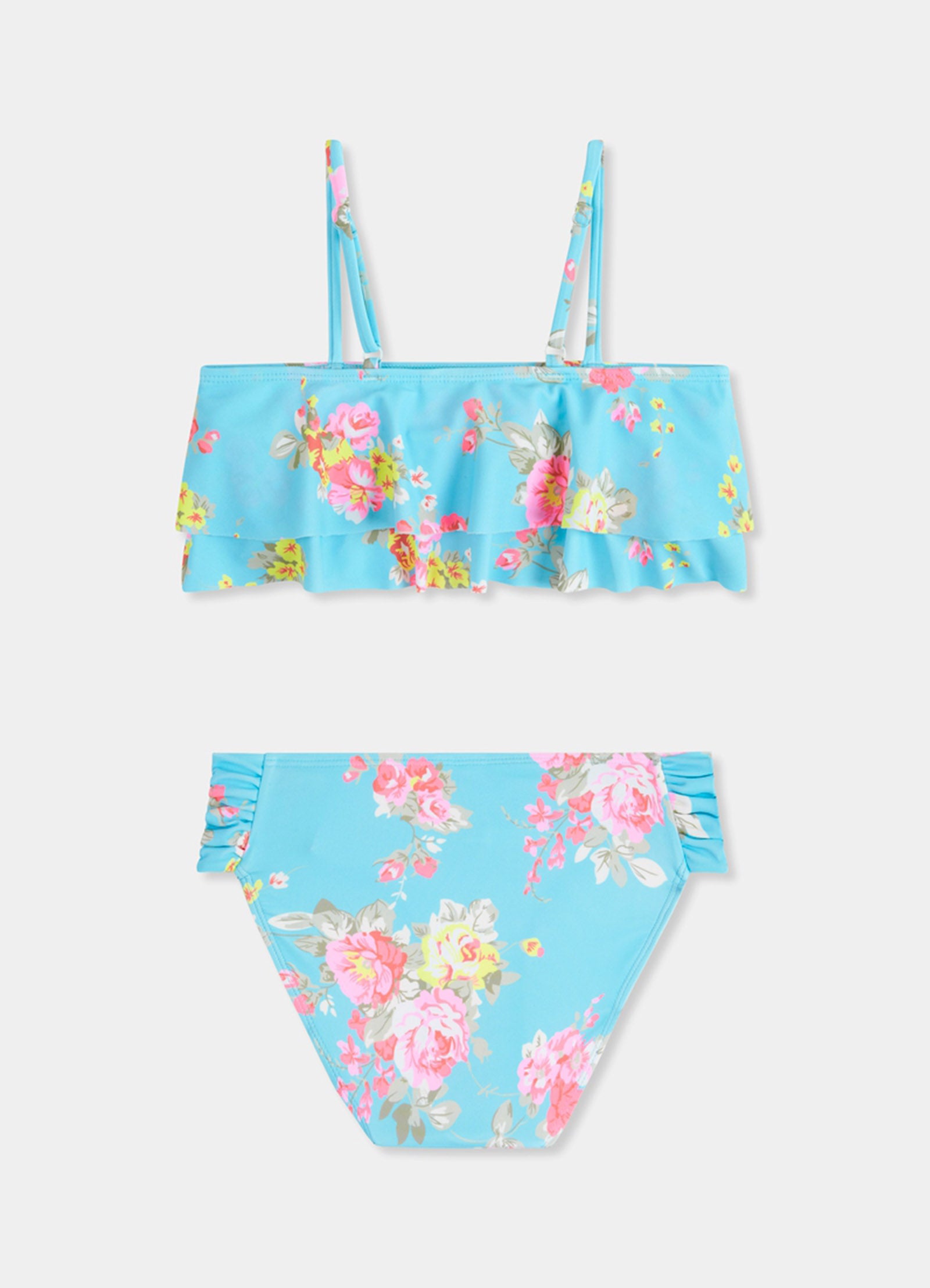 Paradise Garden Girls Ruffle Bandeau Bikini - Paradise