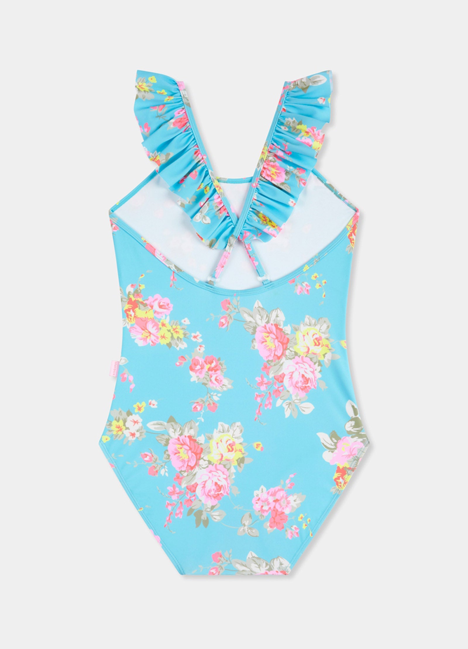 Paradise Garden Girls Ruffle Strap One Piece - Paradise