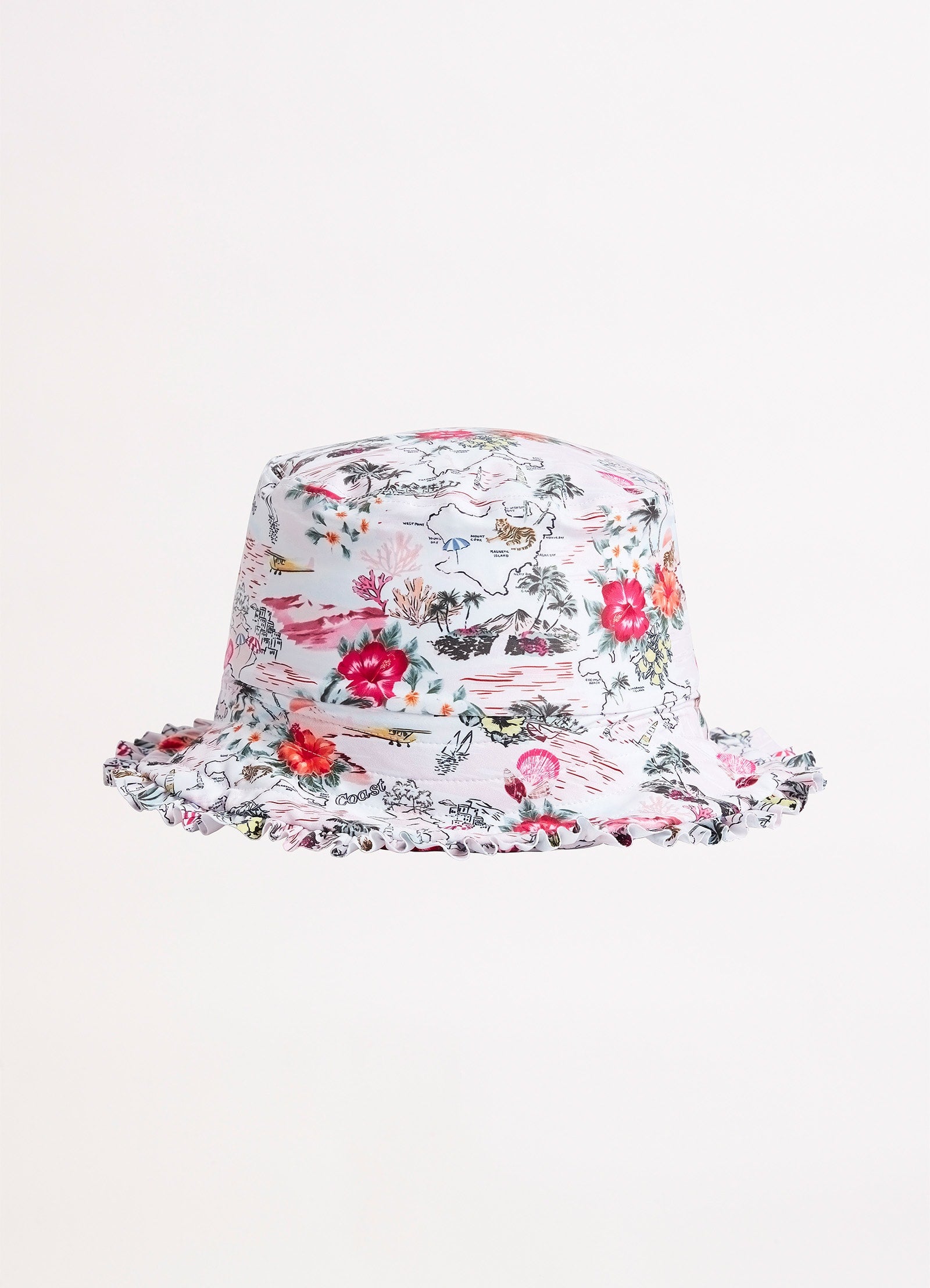 Girls Coast To Coast Bucket Hat  - Pink Coast