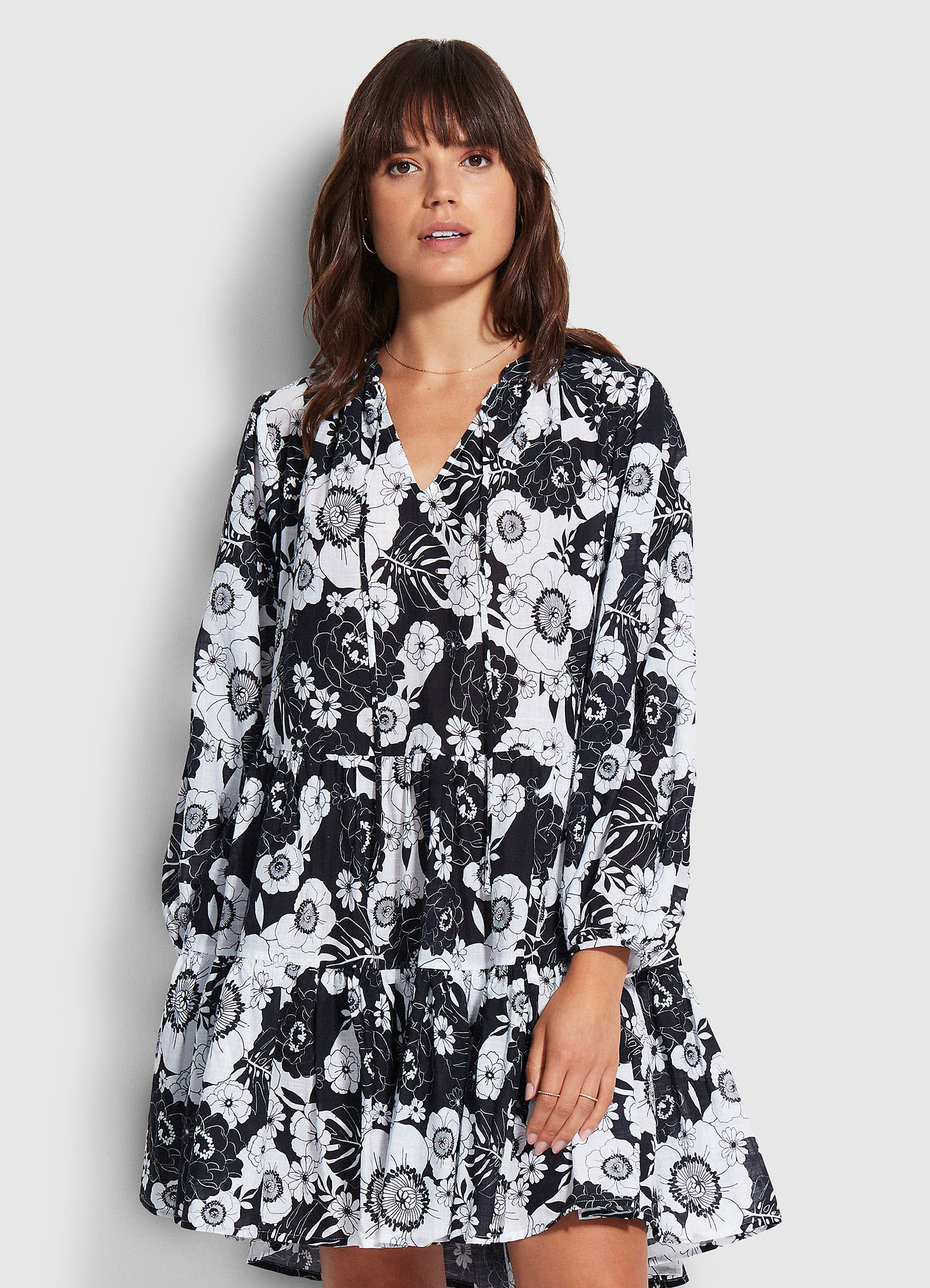 Summer Of Love Tiered Dress - Black