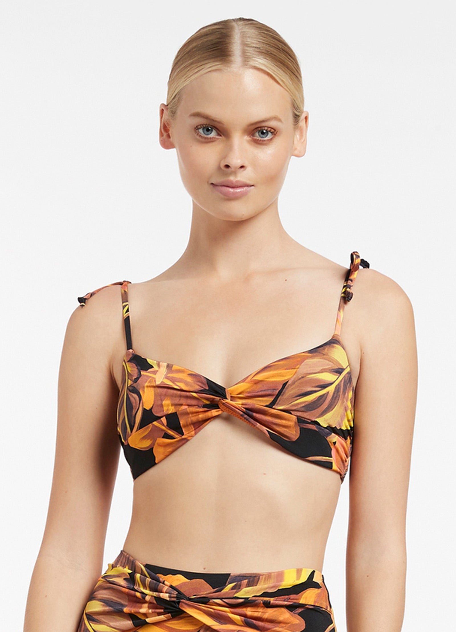 Palmas Twist Front Top - Black