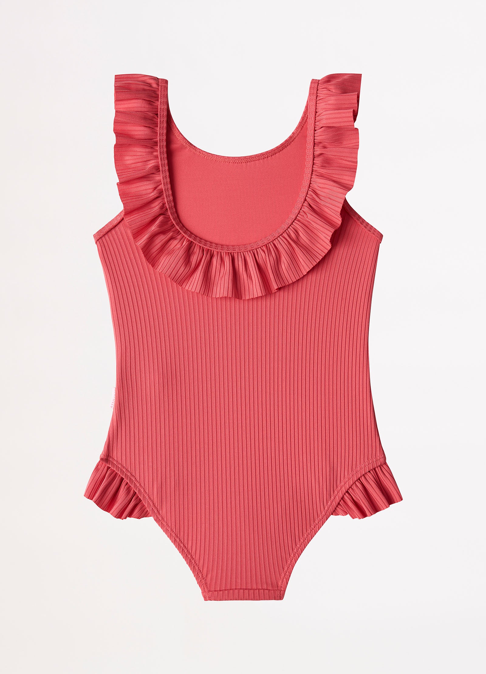 Summer Essential Girls Ruffle One Piece - Chintz Pink