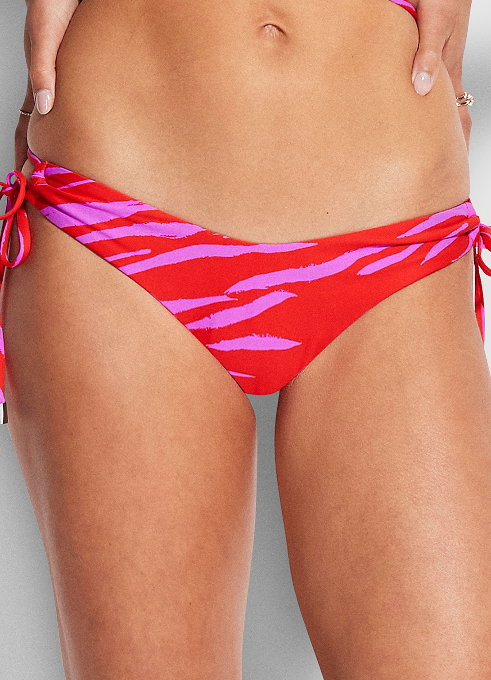 Skin Deep Loop Tie Side Pant - Mandarin Red