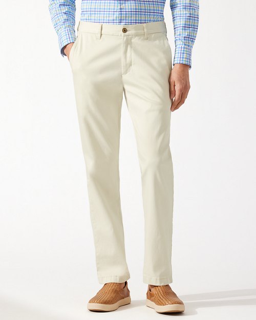 Boracay Flat-Front Chino Pants