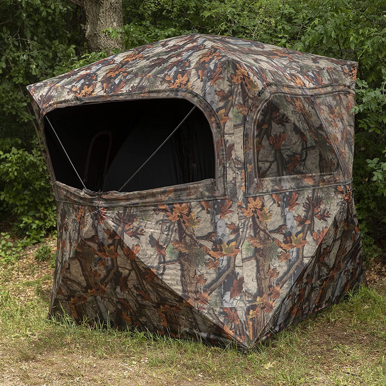Barronett Blinds GR351BT Grounder 350 Pop up Portable Blind, Woodland Camo