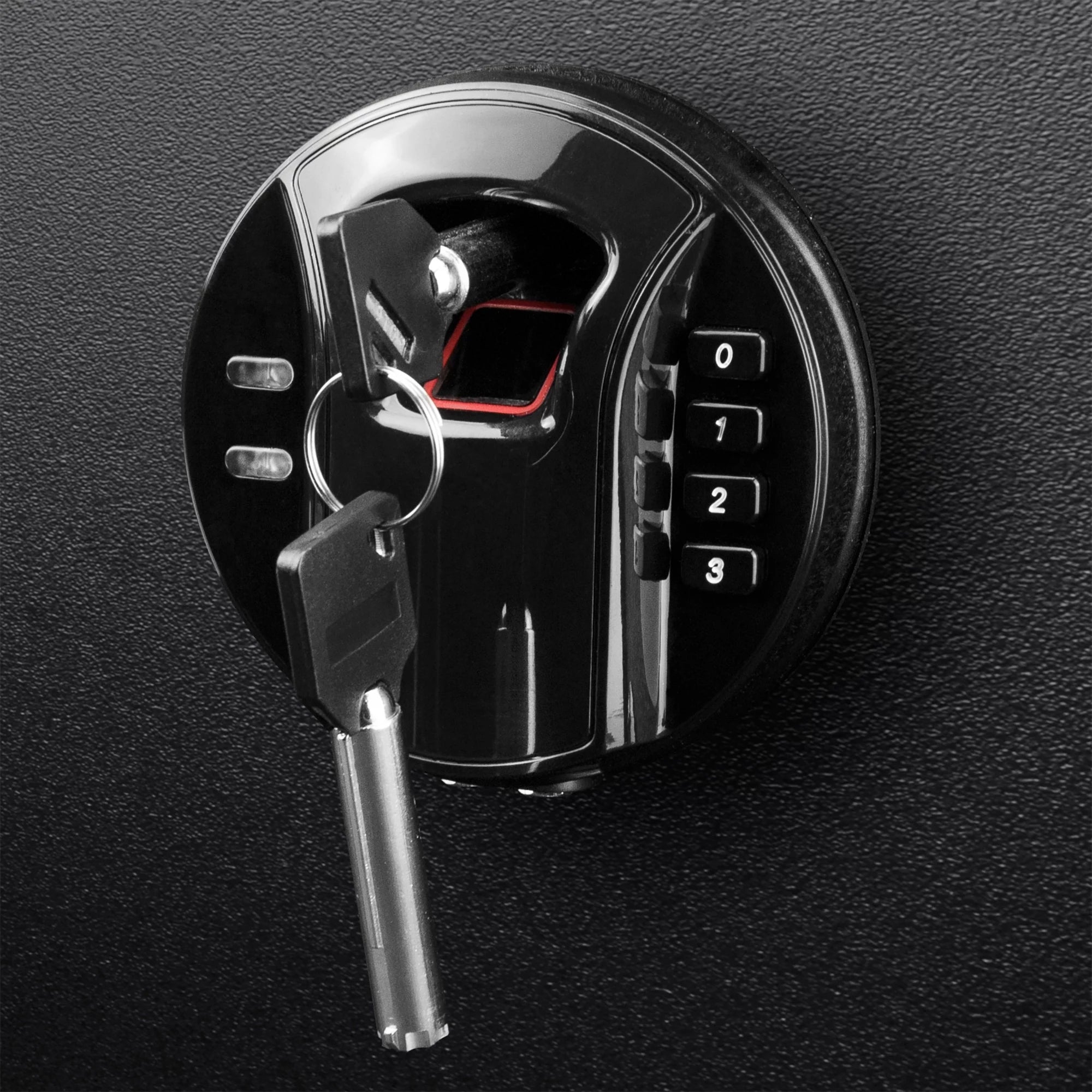 Barska HQ800 Standard Quick Access 4-Gun Rifle Safe with Biometric Keypad Lock