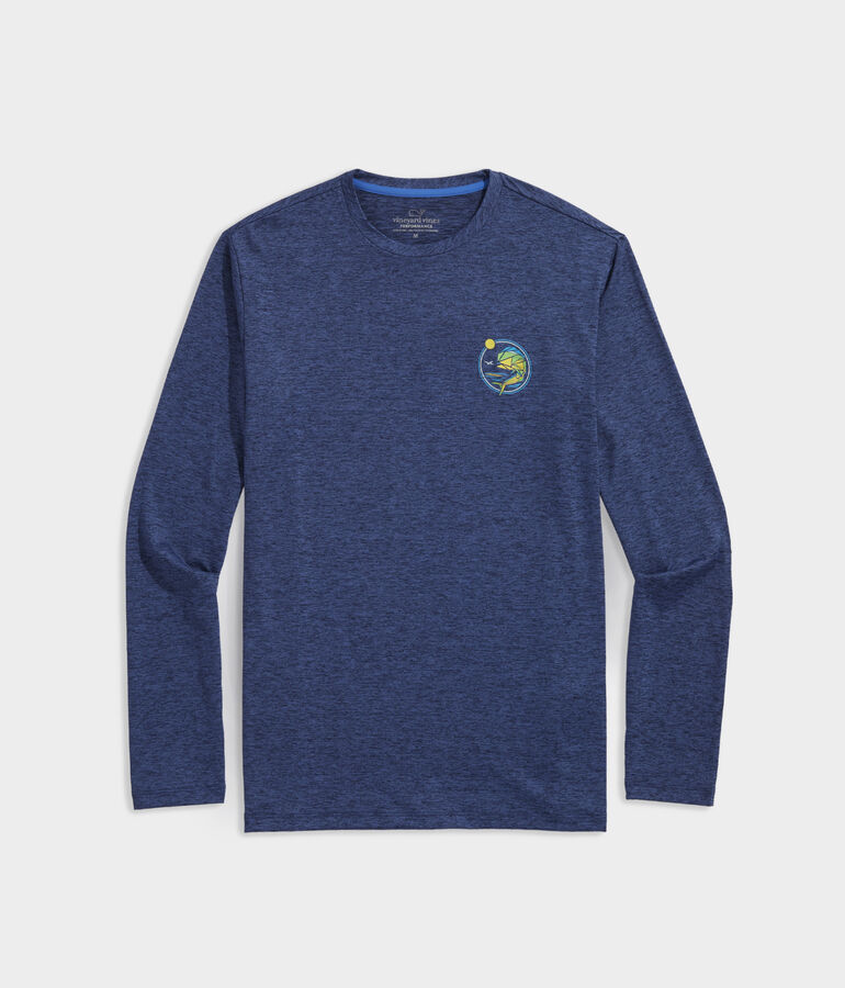 Mosaic Mahi Long-Sleeve Harbor Performance Tee