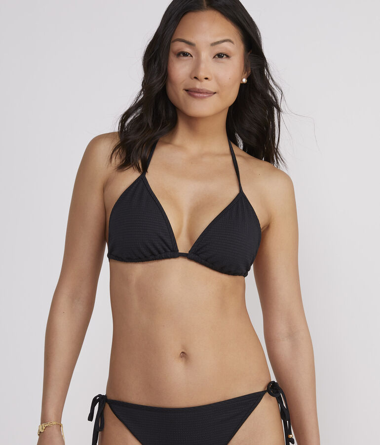 Seersucker String Bikini Top