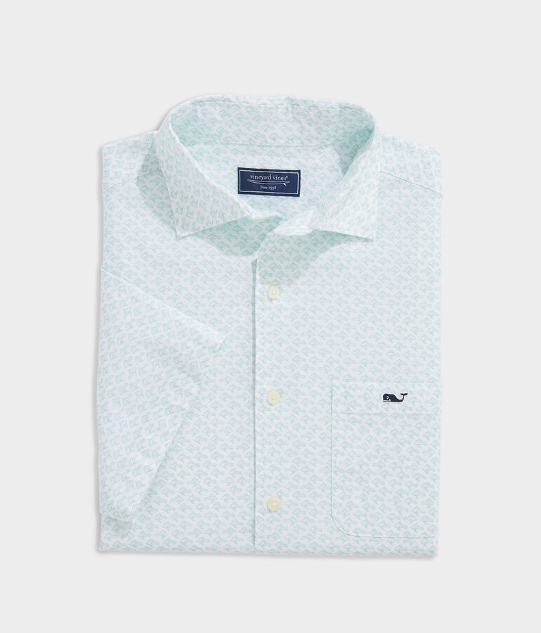 Oak Bluff Fish Short Sleeve Shirt